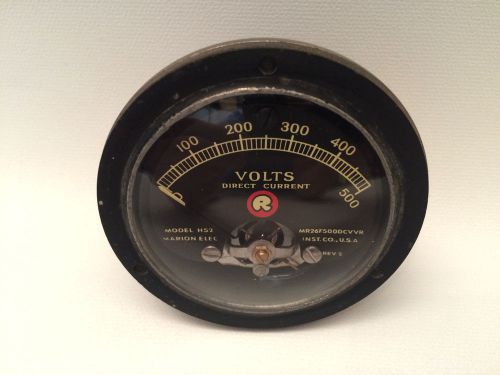 Vintage MARION Elec Model HS2 Direct Current Meter 500 Volts