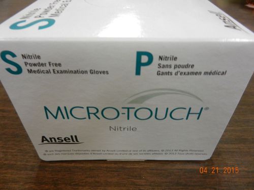 Ansell 6034301 Nitrile Gloves Blue PF Small 200pcs