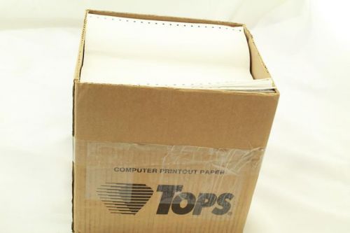 TOPS Continuous Computer Paper 2-Part Carbonless sheets 9.5 x 11 inch sheet size