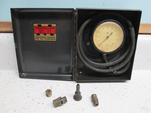 Marshallltown All Purpose Pressure Gauge In Case with Attachments