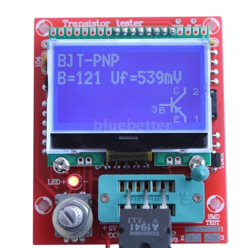 M328 LCD Transistor Tester DIY Kit Diode Triode Capacitance ESR LCR Meter New