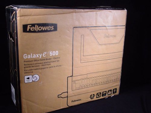 Fellowes Galaxy E 500 Electric Comb Binding Machine - Letter/Legal - FEL5218301