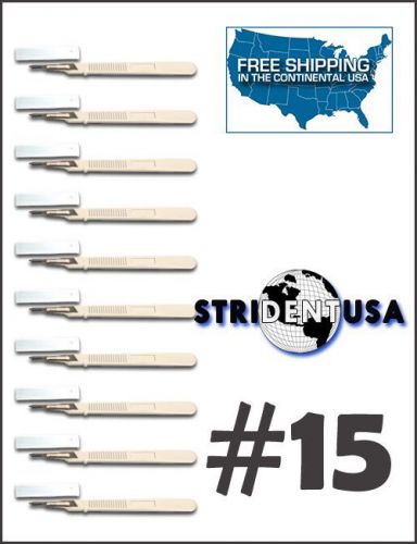 20 DISPOSABLE STERILE SURGICAL SCALPEL WITH BLADE #15