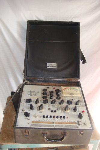 Vintage Hickok model 533A Dynamic mutual conductance tube tester w/ Accessories