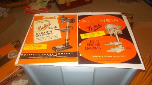 2 VINTAGE 1950 BUFFALO DRILLING  MACHINE BOOKLETS