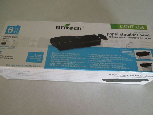 A New Ofitech Paper Shredder Head