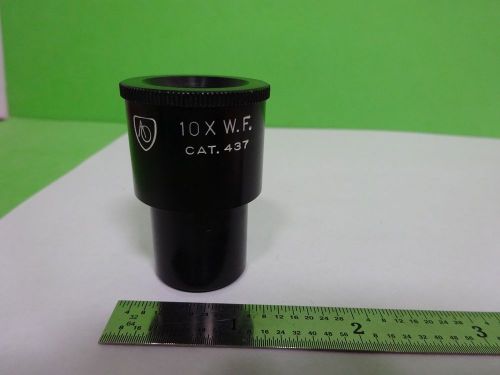 MICROSCOPE PART EYEPIECE OCULAR  AO 10X CAT 437 AMERICAN OPTICS AS IS BIN#Y3-18