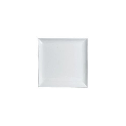 Steelite 6900E538 Varick White 10&#034; Square Plate - Dozen