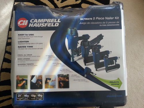 Brand New Campbell Hausfeld 5-Piece Nailer Kit CHN90598DI