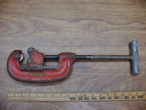 Old Used Tools,Ridgid No.2 Heavy Duty 1/8-2&#034; Pipe &amp; Tubing Cutter,Good,Lot 2