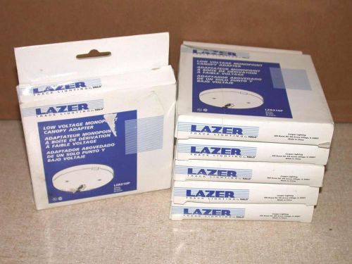 HALO LZR210P LAZER Monopoint Adapter TRACK LIGHTING COOPER WHITE NEW Free S&amp;H