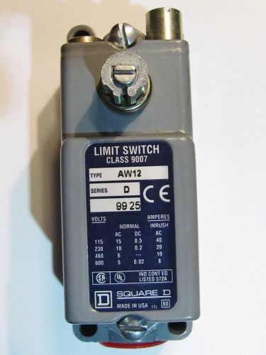 Square d 9007 aw12 ba1  600v ac/dc precision limit switch for sale