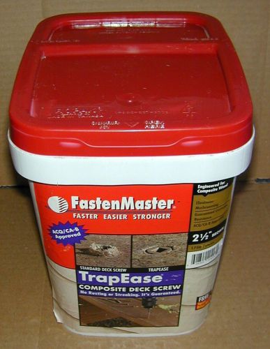 1750 Quanty FastenMaster TrapEase I BROWN 2-1/2&#034; Composite  Deck Screws ACQ CA-B
