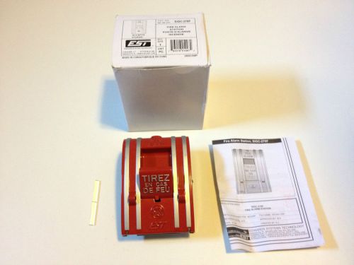 Edwards Fire Alarm Station SIGC-270F Manual Pull FRENCH *READ*