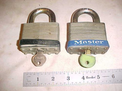 Locks Master #15 Huge Locks w/Keys VG+ Condition 2 Different Key Numbers