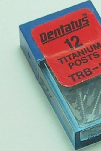 Dental screw posts by &#034;dentatus&#034; m1 refill box 12 posts (titanium) for sale