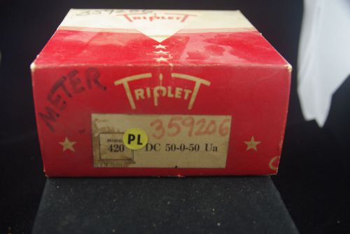 One NOS NIB Triplett Model 420-PL Panel Amp Meter