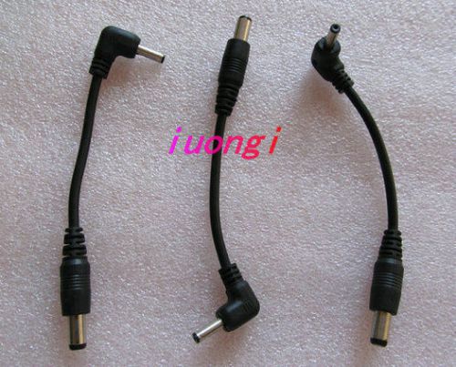 Dc straight 5.5x2.1 male to 3.5x1.1mm male l-shaped adapter cable connector cord for sale