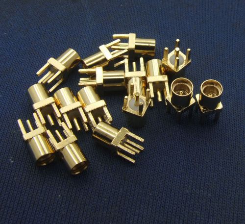 10PCS Gilded MMCX socket jack Female RF Coaxial Connector Straight connector
