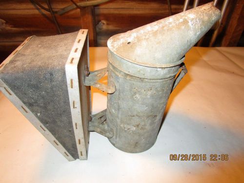 Vintage Metal Bee- Smoker with Bellows mfg. by A.I. Root Co. Medina, OH U.S.A.