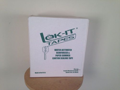 LOK-IT TAPES. Water Activated Reinforced &amp; Paper Gummed Carton Sealing Tape.