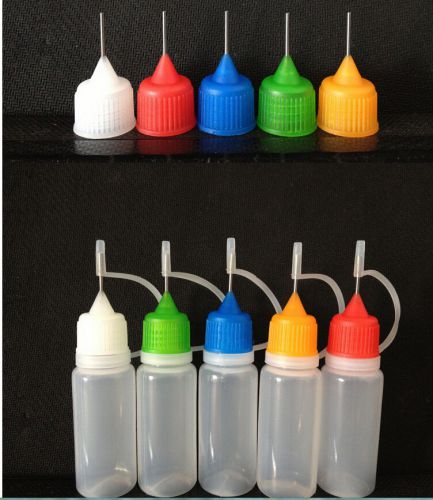 HI-Q 10Pcs 10ML Needle Tip Empty Plastic Dropper Bottles e-liquid,e juice LDPE