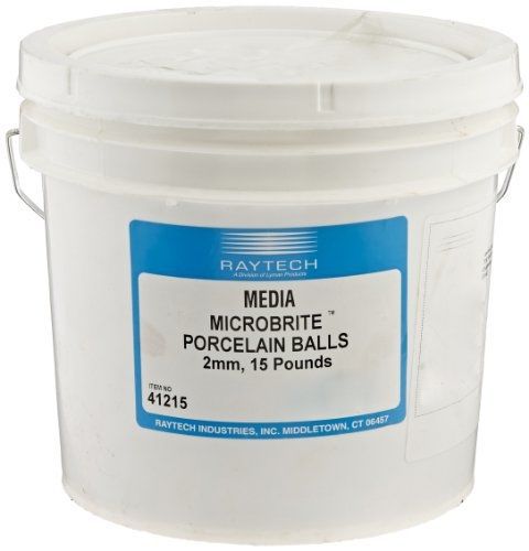 Raytech 41-215 porcelain media ball, 2mm diameter, 15lbs weight for sale
