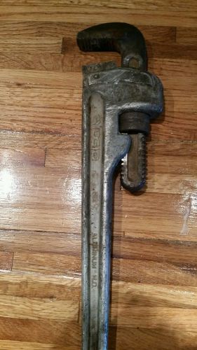 Rigid aluminum 18 inch pipe wrench for sale