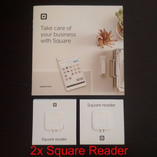 2x Square Credit/Debit Card Reader + Get Started Guide