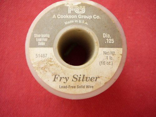 FRY Silver-Bearing Solder 1/8&#034; x 1 lb spool  51487
