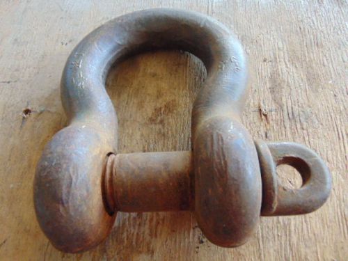 Large clevis screw pin shackle 12 ton 1-1/4in pin for sale
