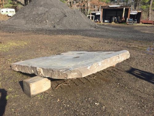 Huge 3 Ton Bluestone Slab 88&#034; square,about 8&#034; thick,smooth one side,raw edges
