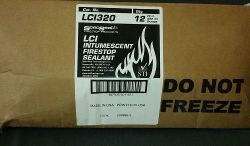 Sti lci320 fire barrier sealant specseal intumescent firestop 1 case x 12pcs for sale