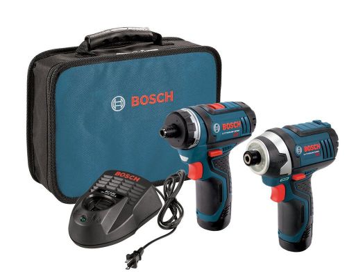 Bosch clpk27-120 12-volt max lithium-ion 2-tool combo kit (drill and impact) for sale