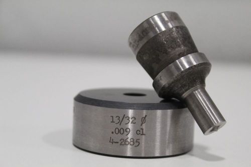 PUNCH DIE DI ACRO DIACRO ROPER WHITNEY .4062&#034; ROUND PUNCH SET PRESS 13/32&#034;