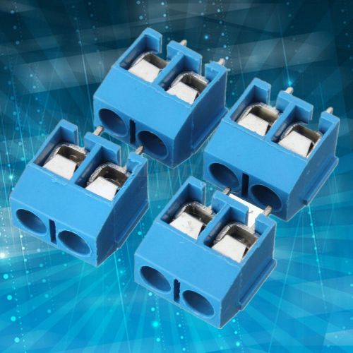 20Pcs KF301-2P 5.08mm 2 Pin Plug-in Screw Connect Terminal Block Connector Blue