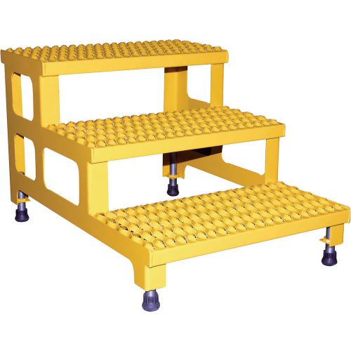 Vestil adjustable step-mate steel stand- 3 steps 24in x 36in #asp-24-3 for sale