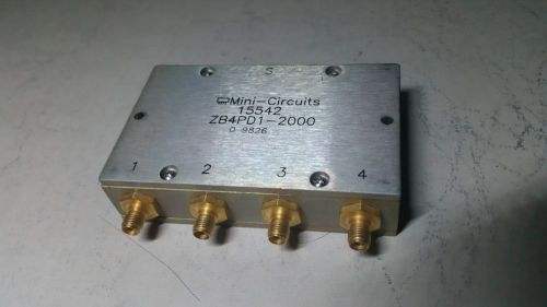 Mini Circuits ZB4PD1 2000 4-Way 800 - 2000 MHz SMA Power Splitter/Combiner