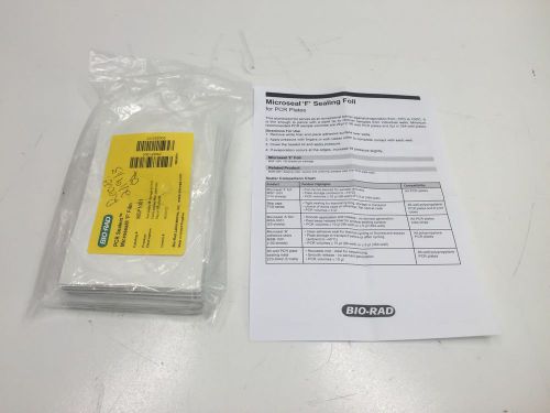 Bio-rad pcr sealers microseal &#034;f&#034; film msf1001  self adhesive for sale