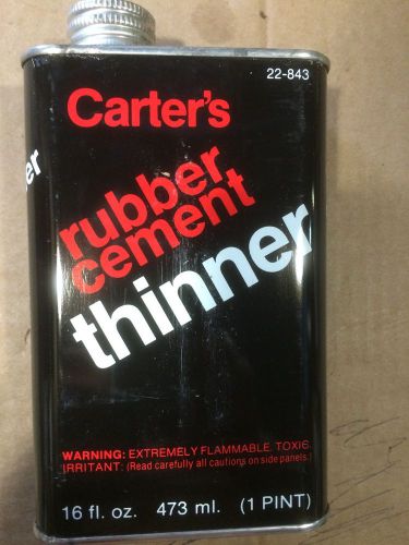 CARTER&#039;S Rubber Cement Thinner # 22-843 - 1 Pint