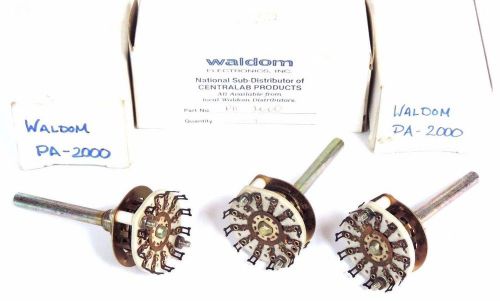 LOT OF 3 NIB WALDOM ELECTRONICS PA-2000 ROTARY SWITCH PA2000
