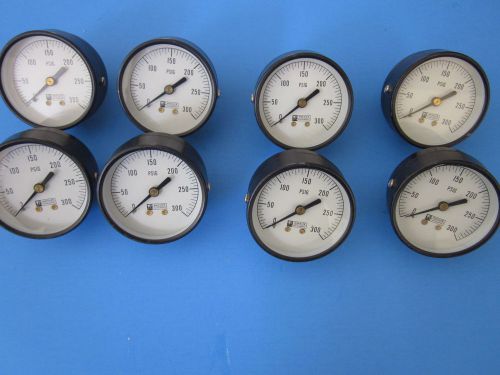 Weksler 2.5&#034; pressure gauge  0-300 psig,  lot of 8 for sale