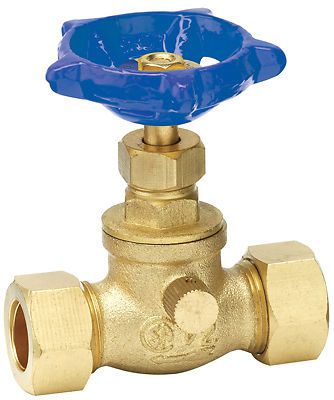 Homewerks worldwide llc 1/2&#034; cmp brs stop valve for sale