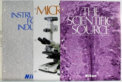 Nikon Photomicrographic Systems, Microflex, Scientific Microscope Brochures 1987