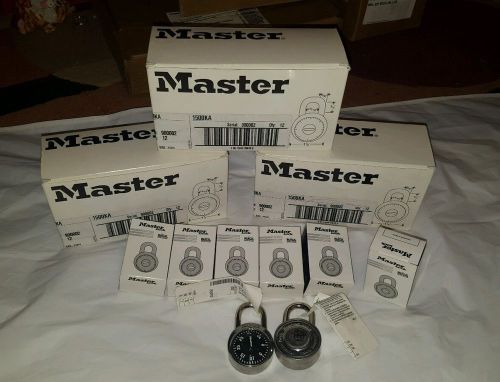 LOT of 42 Master Lock 1500KA  Dial Combination Lock 1-7/8-inch stainless steel o