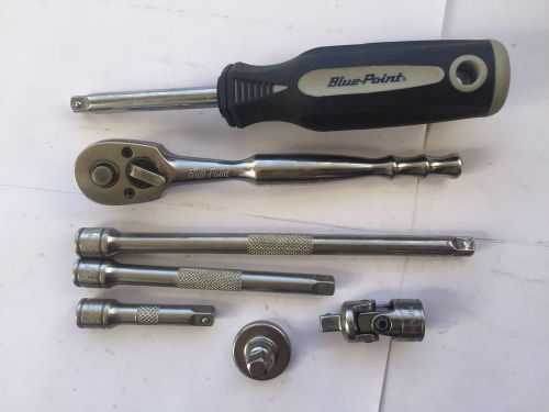 Blue point 1/4 Ratchet extensions driver universal joint thumb wheel