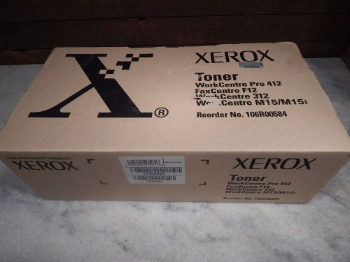 XEROX Workcentre Pro 412 312 Fax 106R00584 Toner OEM Genuine NEW