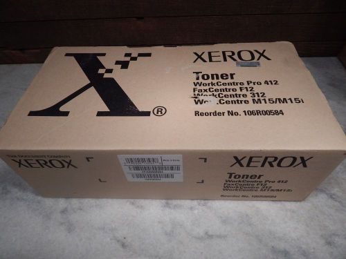 XEROX Workcentre Pro 412 312 Fax 106R00584 Toner OEM Genuine NEW