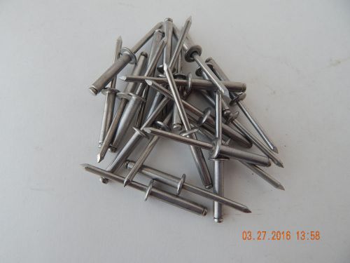 ALUMINUM POP RIVETS.  6-12 (3/16 x 3/4 GRIP)  100 PCS. NEW