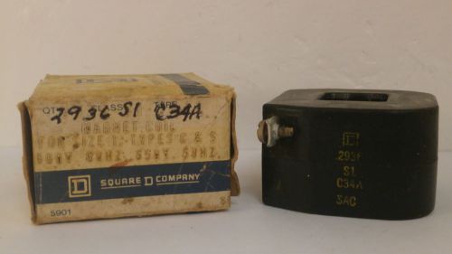 SQUARE D MAGNET COIL 2936-S1-C34A *NEW SURPLUS*